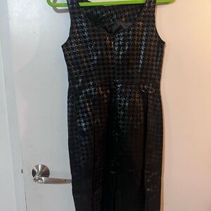 Crate Black Leather, houndstooth Cache Dress